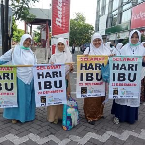 Pecah, Begini Kemeriahan Hari Ibu Bersama PKS di Exit Tol Banyumanik