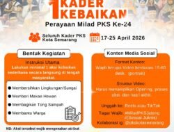 Milad PKS: Dari Tausiyah ke Aksi, Satu Kader Satu Kebaikan di Kota Semarang
